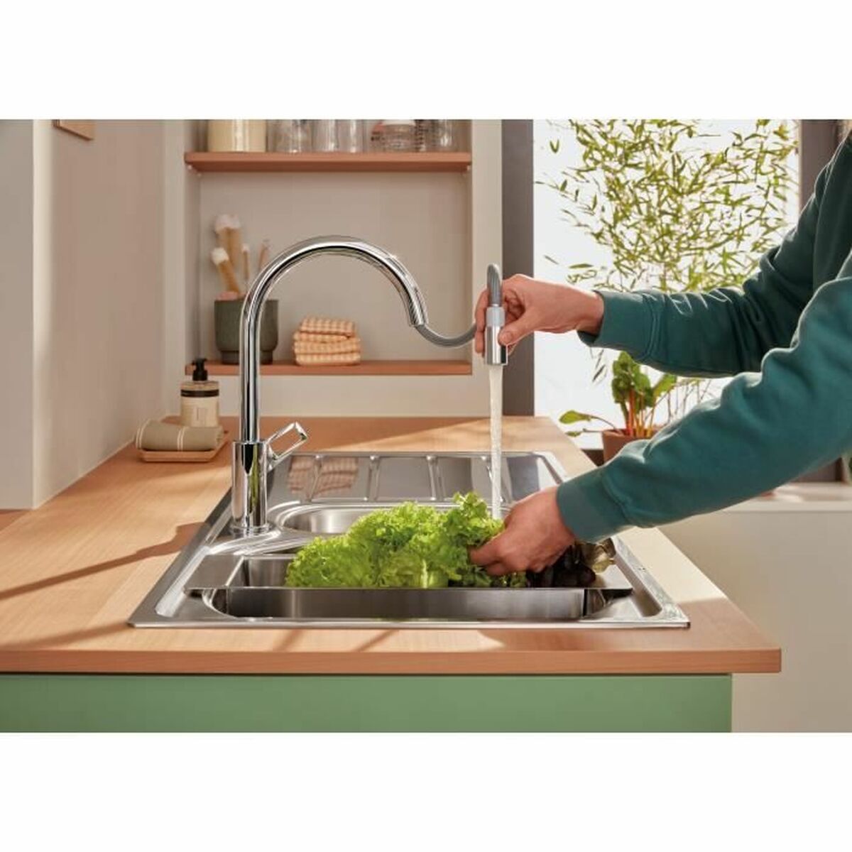 Blander Grohe StartLoop C-formet Messing